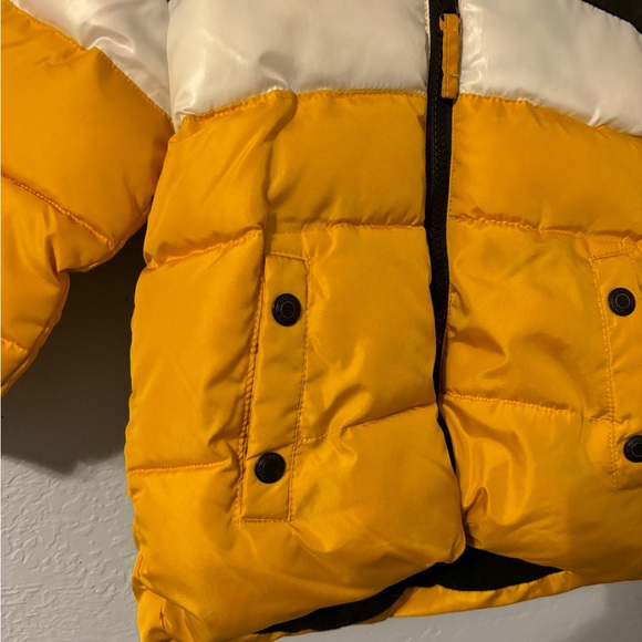 Ixtreme yellow black and white fleece lined toddler puffer jacket - Picture 2 of 13